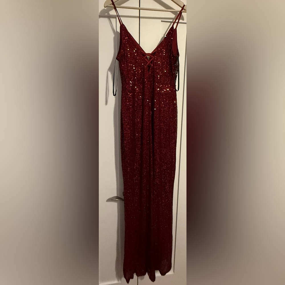 Red Sequin Dress